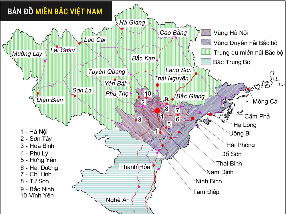Bản đồ Việt Nam và khu hành chính 63 tỉnh thành khổ lớn 2022