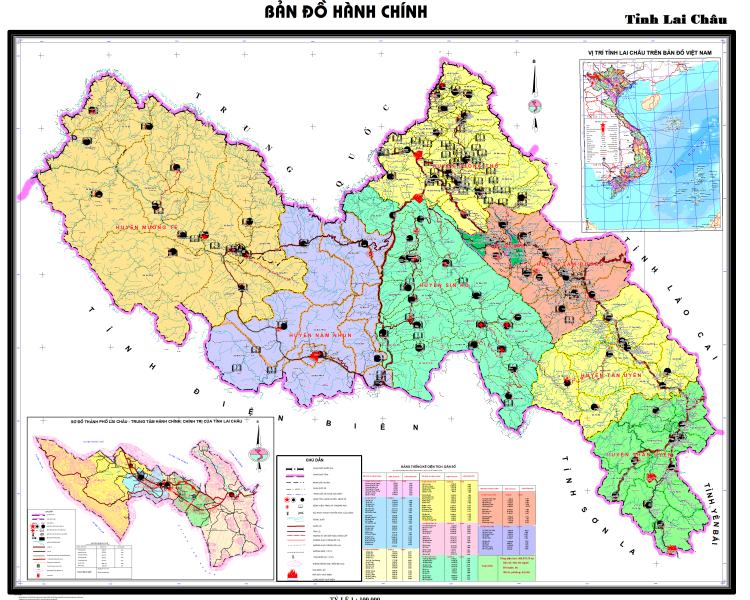 Bản đồ hành chính Lai Châu