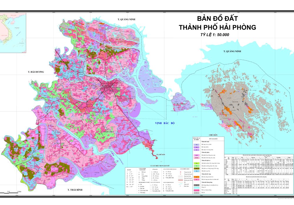 Bản đồ quy hoạch đất Hải Phòng