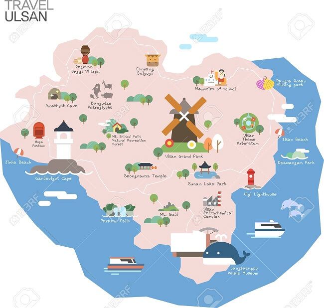 Bản đồ Ulsan – Hàn Quốc