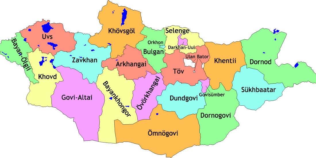  Bản đồ Mông Cổ