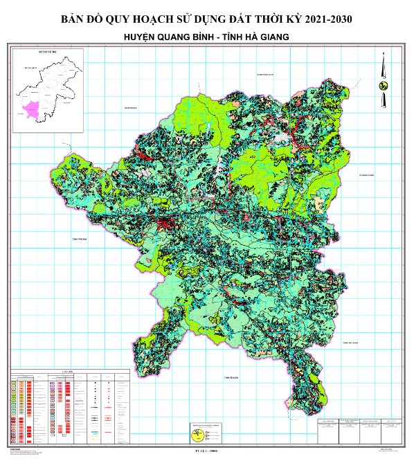 Bản đồ quy hoạch sử dụng đất Huyện Quang Bình đến năm 2030