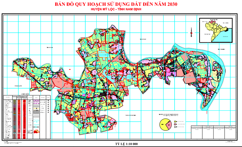 Bản đồ quy hoạch sử dụng đất Huyện Mỹ Lộc đến năm 2030