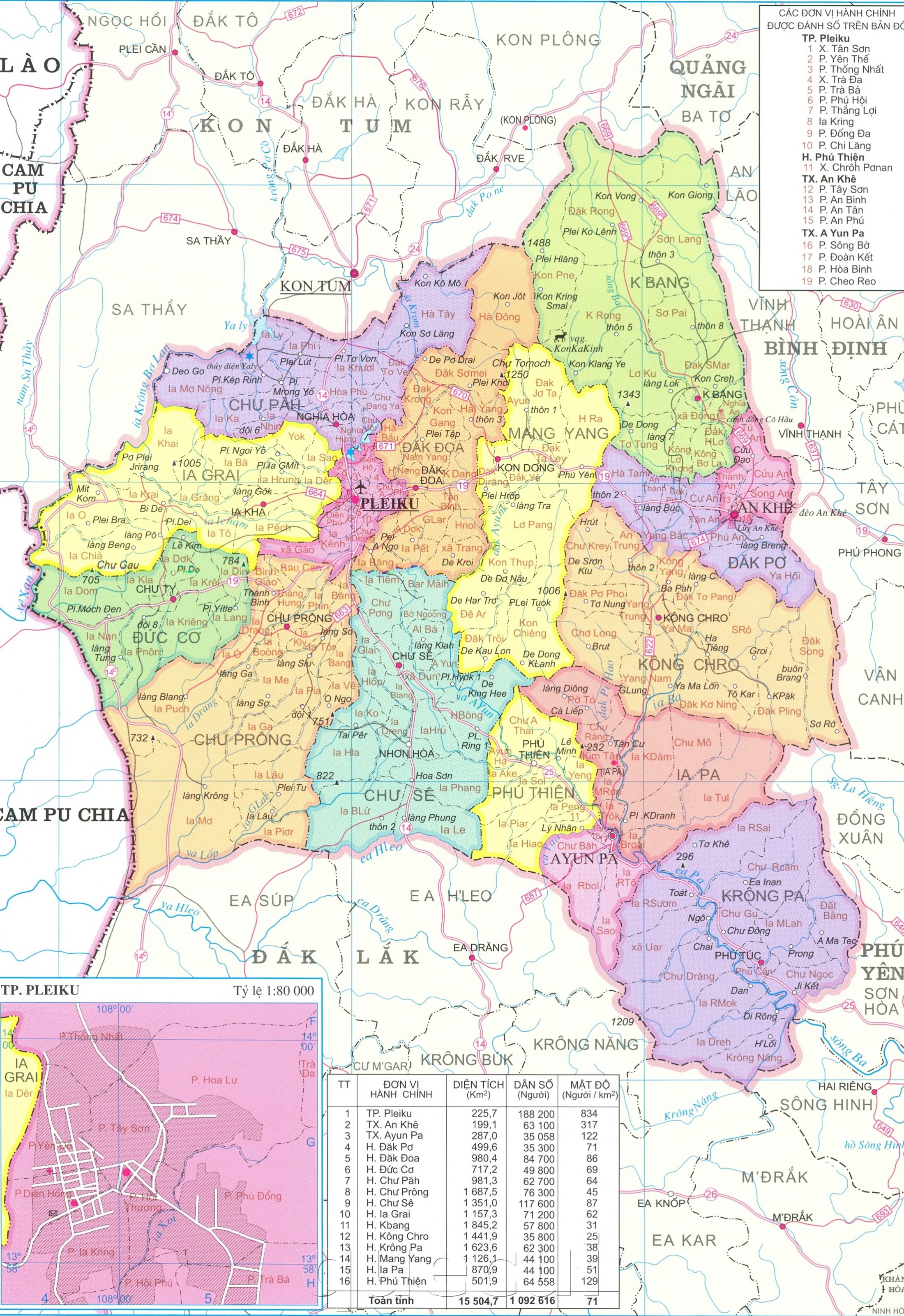 Tại Địa Ốc Thông Thái, bạn có thể tìm kiếm bản đồ huyện Chư Sê - Gia Lai năm